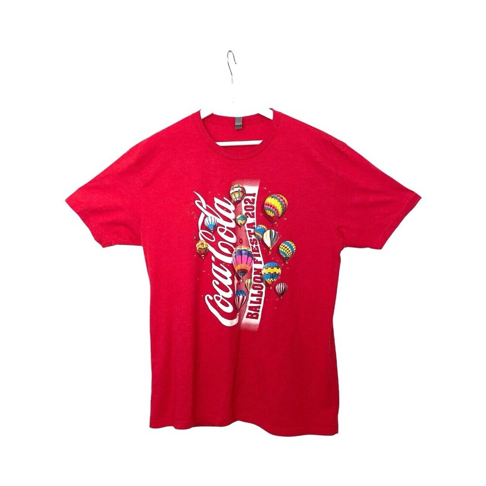 Coca- Cola T-Shirt Graphic Hot Air Balloon Festival 2022 Red Size XL